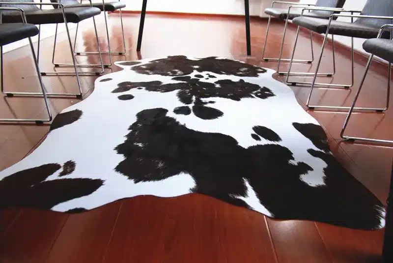 Imitation Cowhide Carpet Animal Floor Mat Living Room Bedroom Coffe Brown Black And White Fashion Originality Rug 4