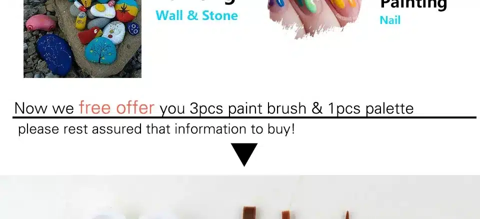 Water-resistant 24 Colors 12ML Tube Acrylic Paint set color Nail glass Art Painting paint for fabric Drawing Tools For Kids DIY 15