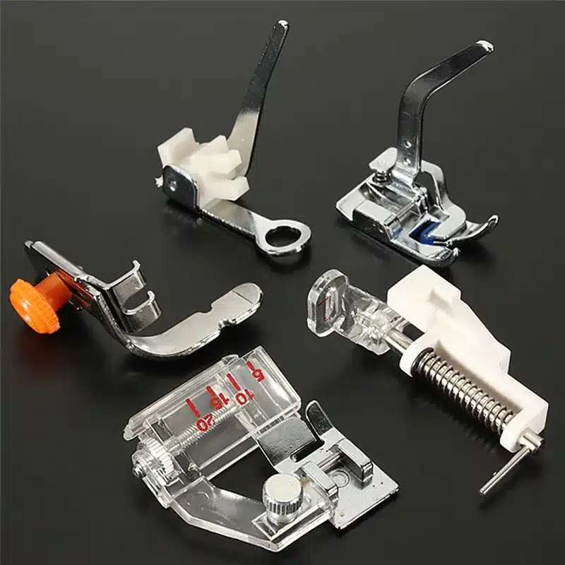 32pcs Mini Domestic Sewing Machine Braiding Blind Stitch Darning Presser Foot Feet Kit Set For Brother Singer Janome(front ) 11