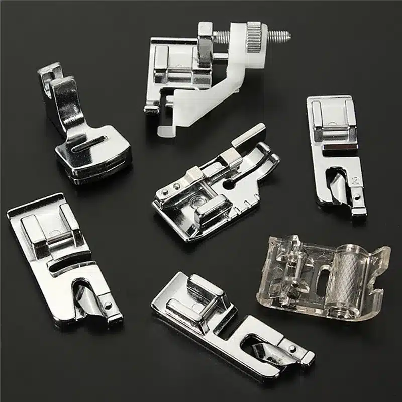 32pcs Mini Domestic Sewing Machine Braiding Blind Stitch Darning Presser Foot Feet Kit Set For Brother Singer Janome(front ) 12