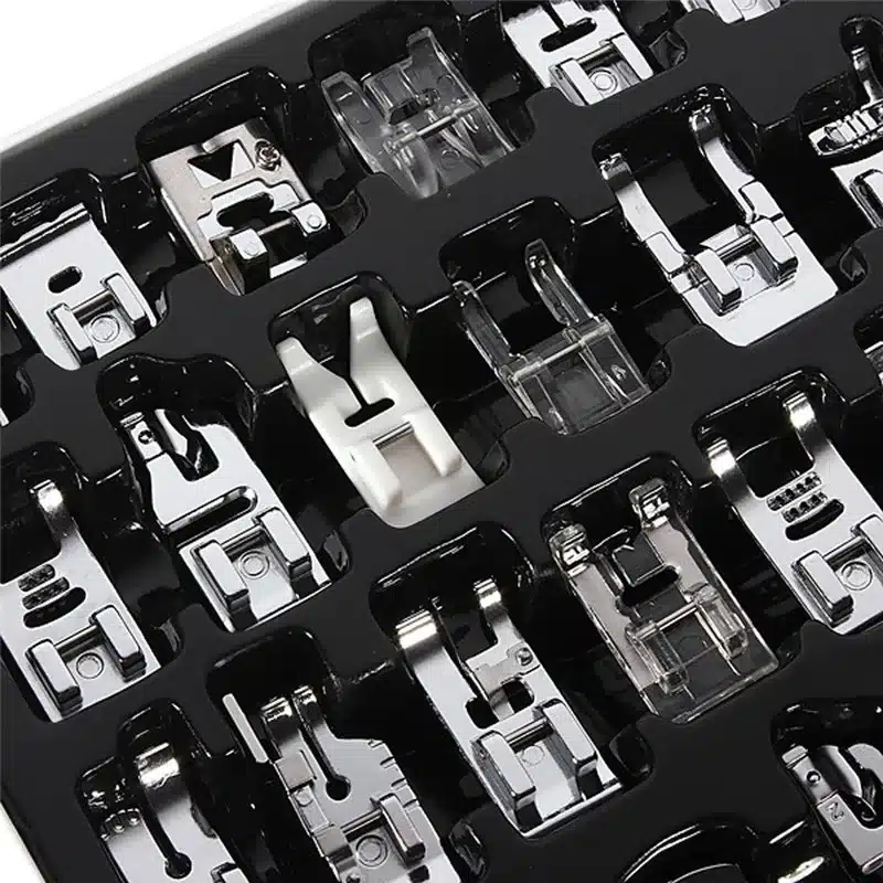 32pcs Mini Domestic Sewing Machine Braiding Blind Stitch Darning Presser Foot Feet Kit Set For Brother Singer Janome(front ) 13