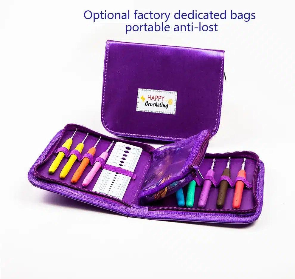 Fancy Crochet Set 73Pcs Crochet Kit Set with Case Exclusive Weaving Tools Sweater Needle Stainless Steel Sewing Tools Accessory 7