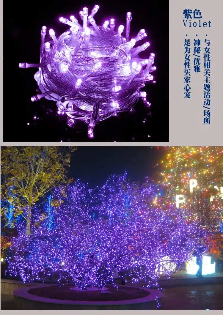 10m 220V LED Light Strap Lamp White Waterproof For Home Garden Christmas Decoration Outdoor Indoor Decor Christmas Tree Ornament 17