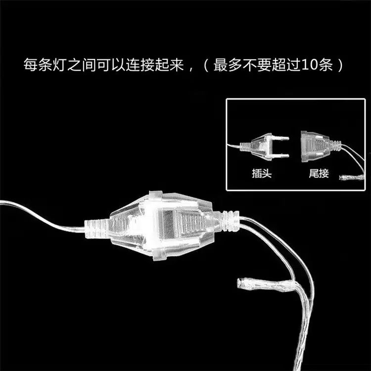 10m 220V LED Light Strap Lamp White Waterproof For Home Garden Christmas Decoration Outdoor Indoor Decor Christmas Tree Ornament 22