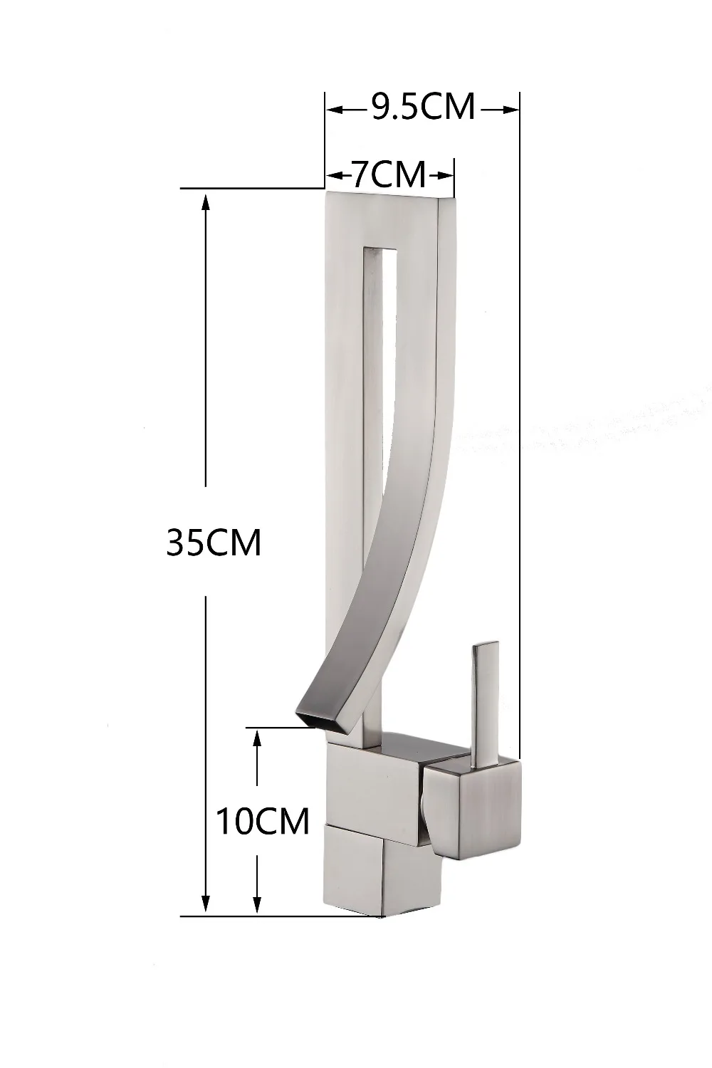 Sallin Black Brass Basin Faucet Single Handle Waterfall Basin Mixer Tap Hot And Cold Bathroom Faucet Sink Waterfall Faucet 41