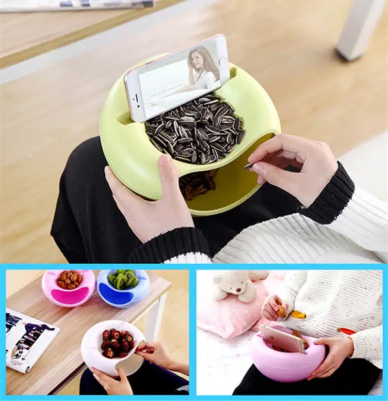 Multifunctional Snack Storage Box With Card Slot Office Kitchen Bathroom Desktop Sundries Storage Organizer Holder Case 24