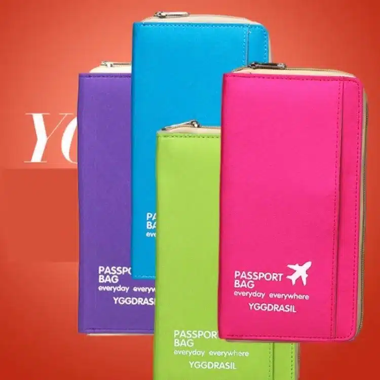 Hot Multifunctional Travel Documents Containing Portable Wallet Passport Storage Bags Package Set Passport Holder Organize Bag 5
