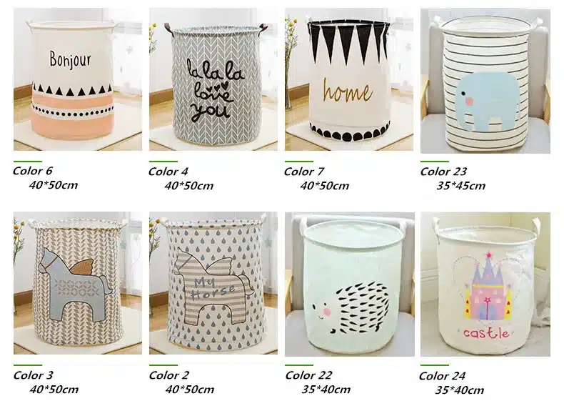 Free shipping Laundry Basket Storage 40*50cm Large Basket For Toy Washing Basket Dirty Clothes Sundries Basket Box Foldable 10
