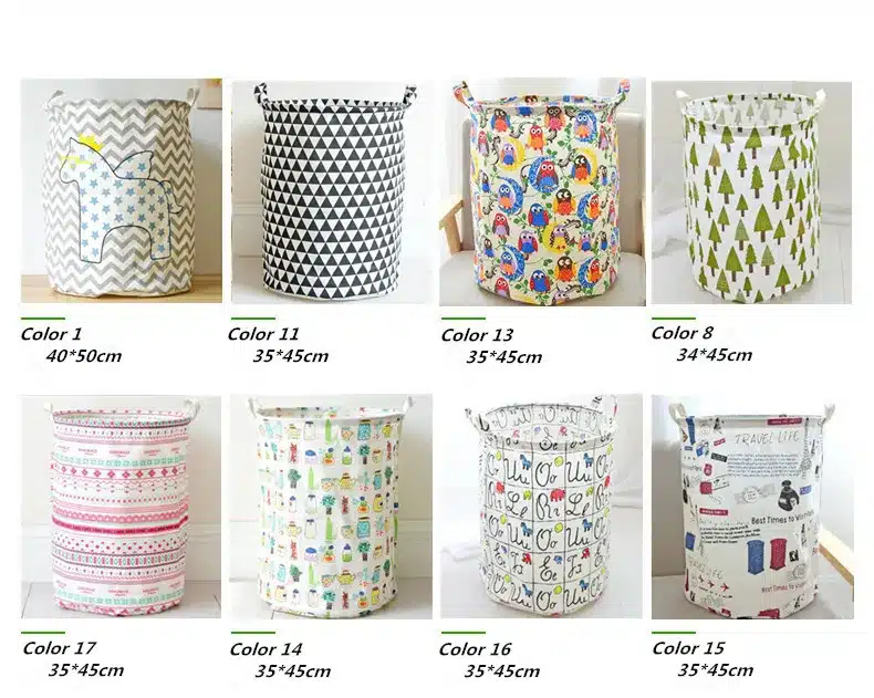 Free shipping Laundry Basket Storage 40*50cm Large Basket For Toy Washing Basket Dirty Clothes Sundries Basket Box Foldable 11