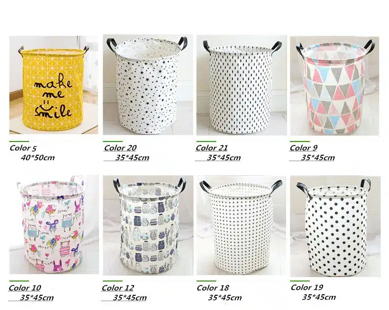 Free shipping Laundry Basket Storage 40*50cm Large Basket For Toy Washing Basket Dirty Clothes Sundries Basket Box Foldable 12