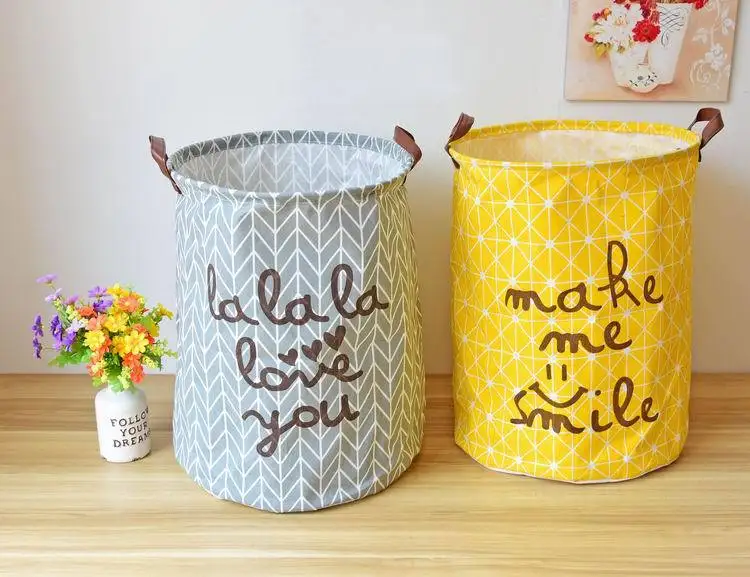Free shipping Laundry Basket Storage 40*50cm Large Basket For Toy Washing Basket Dirty Clothes Sundries Basket Box Foldable 16
