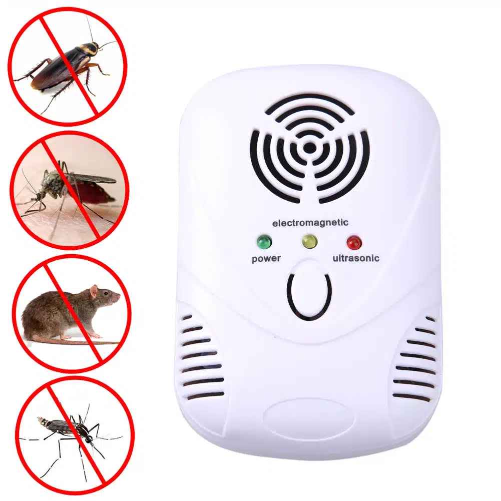 110-250V/6W Electronic Ultrasonic Mouse Killer Mouse Cockroach Trap Mosquito Repeller Insect Rats Spiders Control US/EU Plug 13