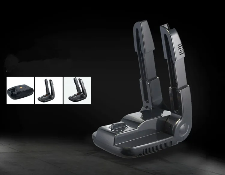 YJ HUMIDIFIER 220V Bake Shoe Device Drying Machine Sterilization Antiperspirant Folding Portable Electric Shoe Dryer shoes Black 6