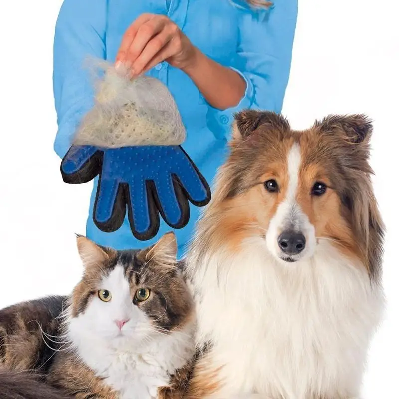 Pet Bath Groom Washing Cleaning Massage Glove for Gentle Efficient Pet Dog Cat Grooming Glove Mitts Brush Comb Cleaner Groomer 9