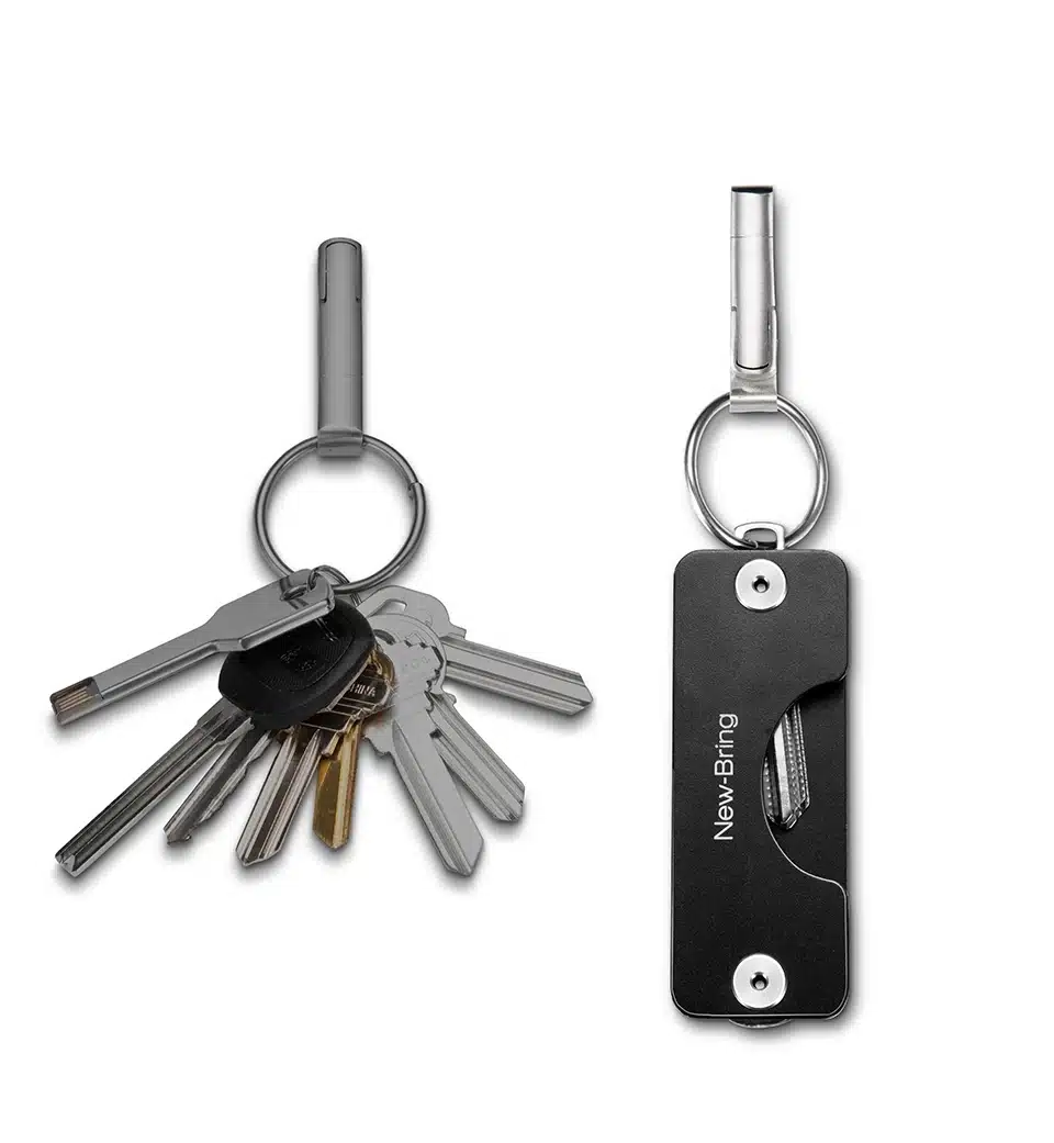 NewBring Aluminum Metallic EDC Key Wallets Men car Key Holder Smart Housekeeper New Design EDC Keys Organizer Keychain Bag Purse 1