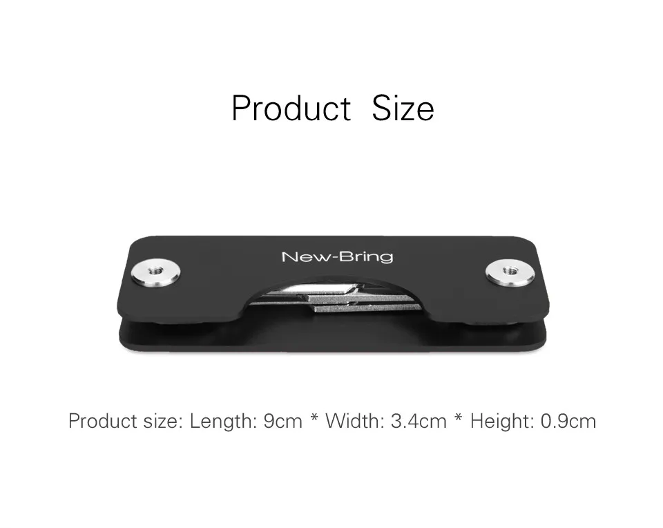 NewBring Aluminum Metallic EDC Key Wallets Men car Key Holder Smart Housekeeper New Design EDC Keys Organizer Keychain Bag Purse 10