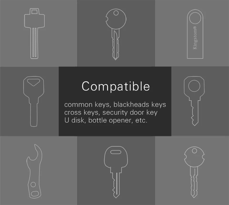 NewBring Aluminum Metallic EDC Key Wallets Men car Key Holder Smart Housekeeper New Design EDC Keys Organizer Keychain Bag Purse 20