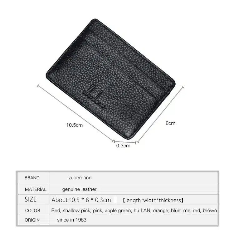 Ultra-thin Card Holder Mini wallets small Cow Leather purse High Quality Card Case With 4 Slots Fashion Style New 2