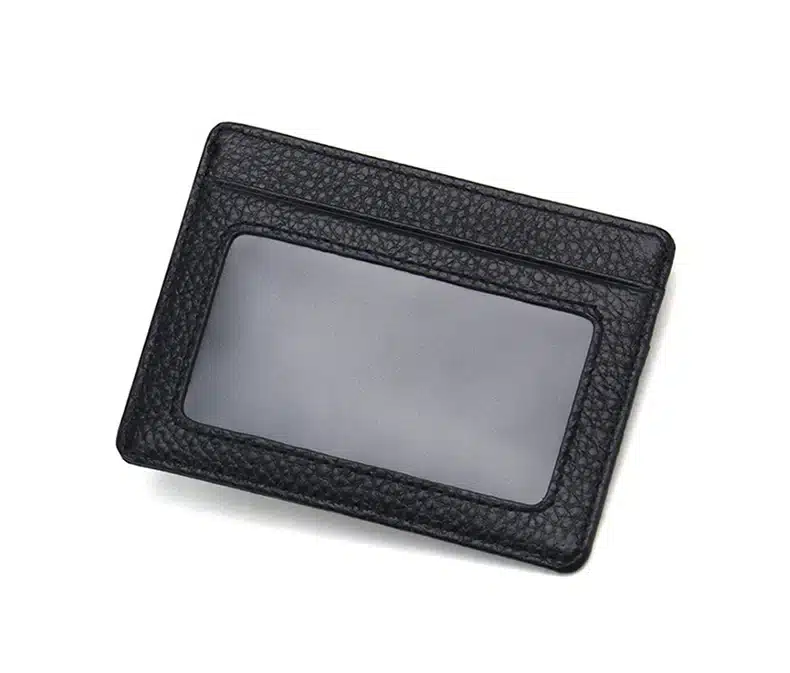 Ultra-thin Card Holder Mini wallets small Cow Leather purse High Quality Card Case With 4 Slots Fashion Style New 5