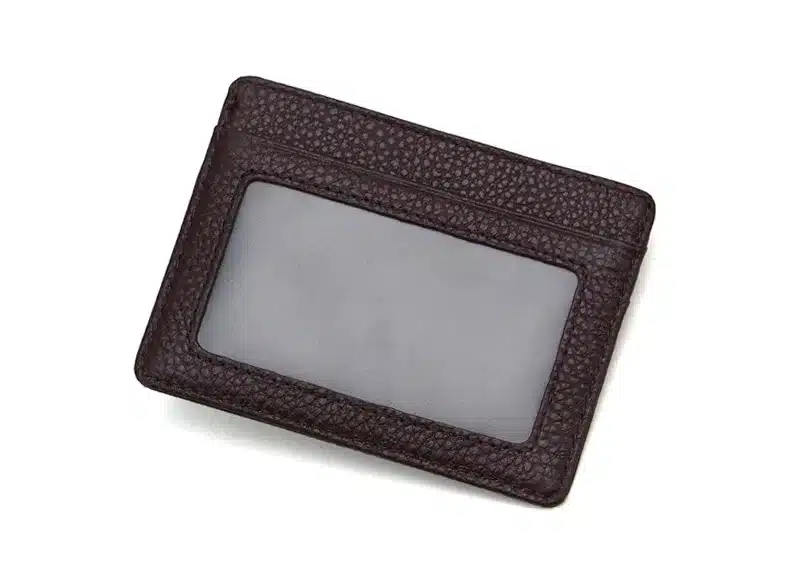 Ultra-thin Card Holder Mini wallets small Cow Leather purse High Quality Card Case With 4 Slots Fashion Style New 12