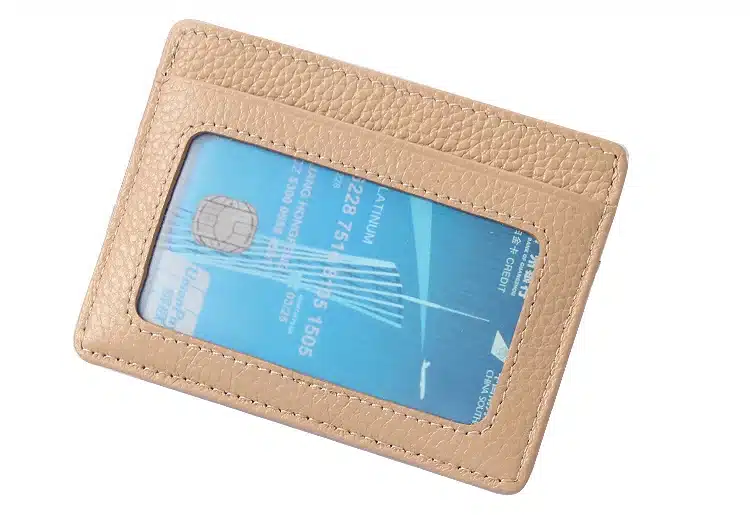 Ultra-thin Card Holder Mini wallets small Cow Leather purse High Quality Card Case With 4 Slots Fashion Style New 14