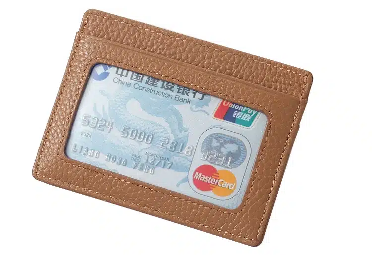 Ultra-thin Card Holder Mini wallets small Cow Leather purse High Quality Card Case With 4 Slots Fashion Style New 16