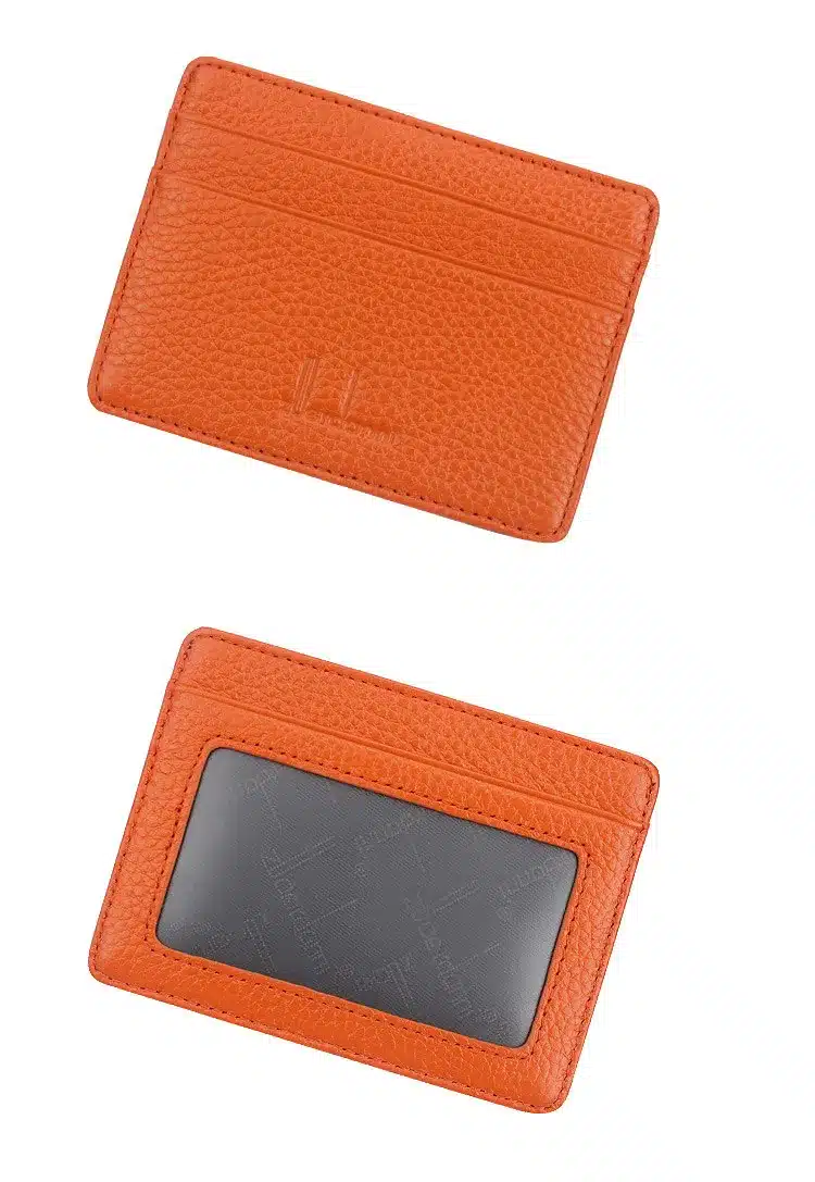 Ultra-thin Card Holder Mini wallets small Cow Leather purse High Quality Card Case With 4 Slots Fashion Style New 23