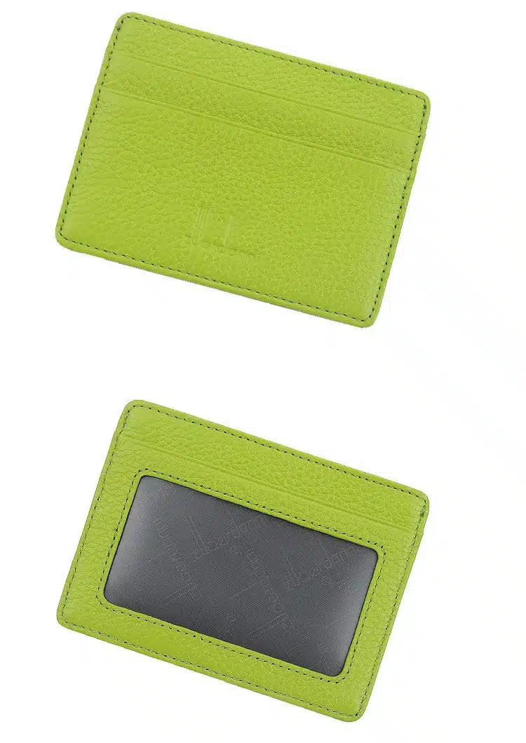 Ultra-thin Card Holder Mini wallets small Cow Leather purse High Quality Card Case With 4 Slots Fashion Style New 24