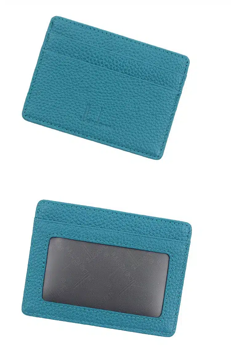 Ultra-thin Card Holder Mini wallets small Cow Leather purse High Quality Card Case With 4 Slots Fashion Style New 25