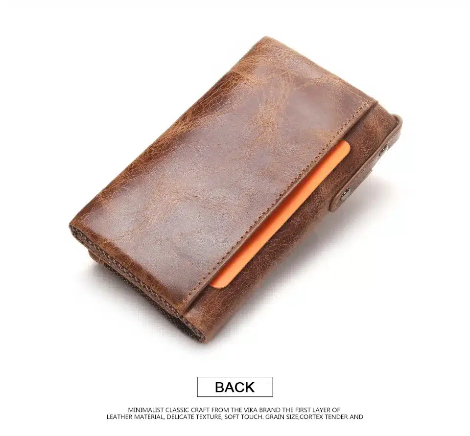 CONTACT'S Men Wallet Key Case Key Holder Wallet Coin Purse Genuine Leather Housekeeper Car Key Organizer Bag Small Portfolio 17