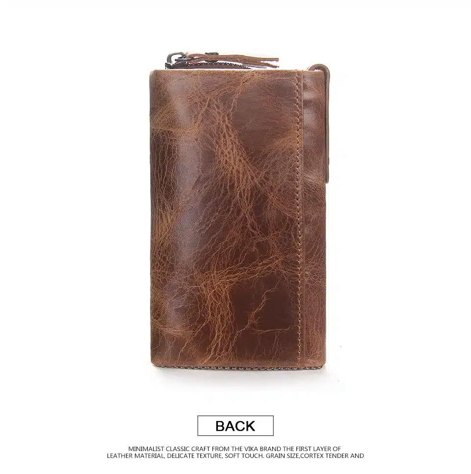 CONTACT'S Men Wallet Key Case Key Holder Wallet Coin Purse Genuine Leather Housekeeper Car Key Organizer Bag Small Portfolio 19