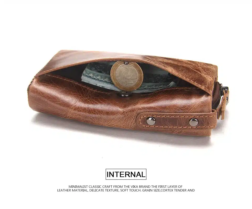 CONTACT'S Men Wallet Key Case Key Holder Wallet Coin Purse Genuine Leather Housekeeper Car Key Organizer Bag Small Portfolio 20
