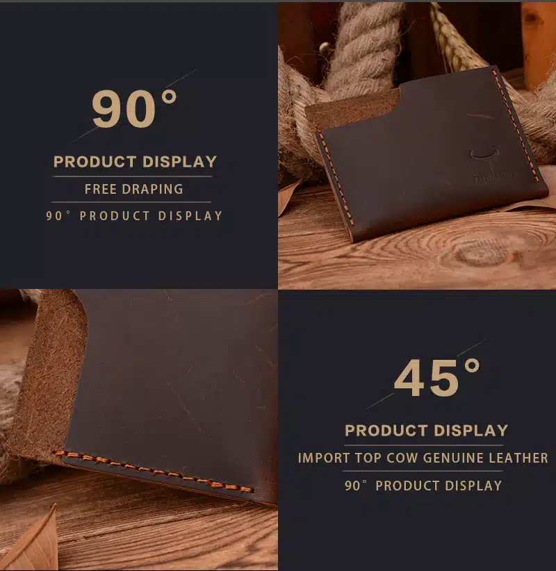 COWATHER 100% top quality Crazy horse genuine leather credit card holder for men new wallet for crads and coin 109 free shipping 17