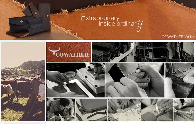 COWATHER 100% top quality Crazy horse genuine leather credit card holder for men new wallet for crads and coin 109 free shipping 28