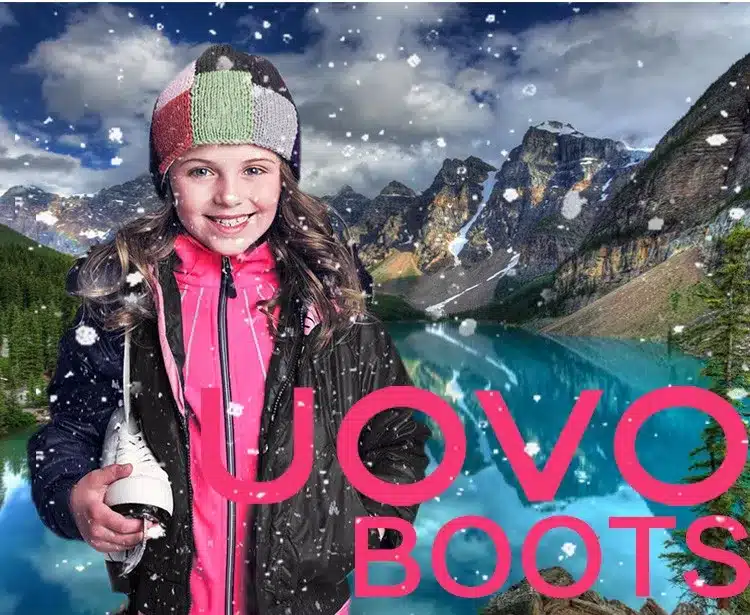 UOVO 2017 Winter Boots For Girls , Brand Fashion Kids Rain Boots Oxford Fabric Warm Snow Boots High Quality Size 27#-37# 16