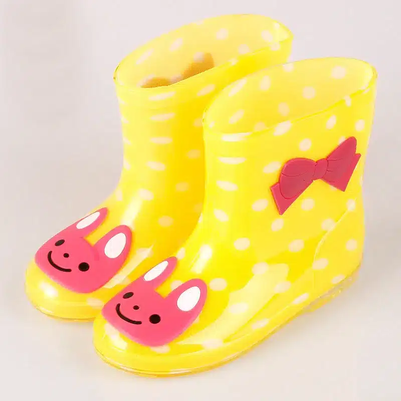 2017 New Children' Rain Boots Candy Color Cartoon Antiskid Waterproof For All Seasons Boy And Girl Baby Rubber Boots Shoes Free 6