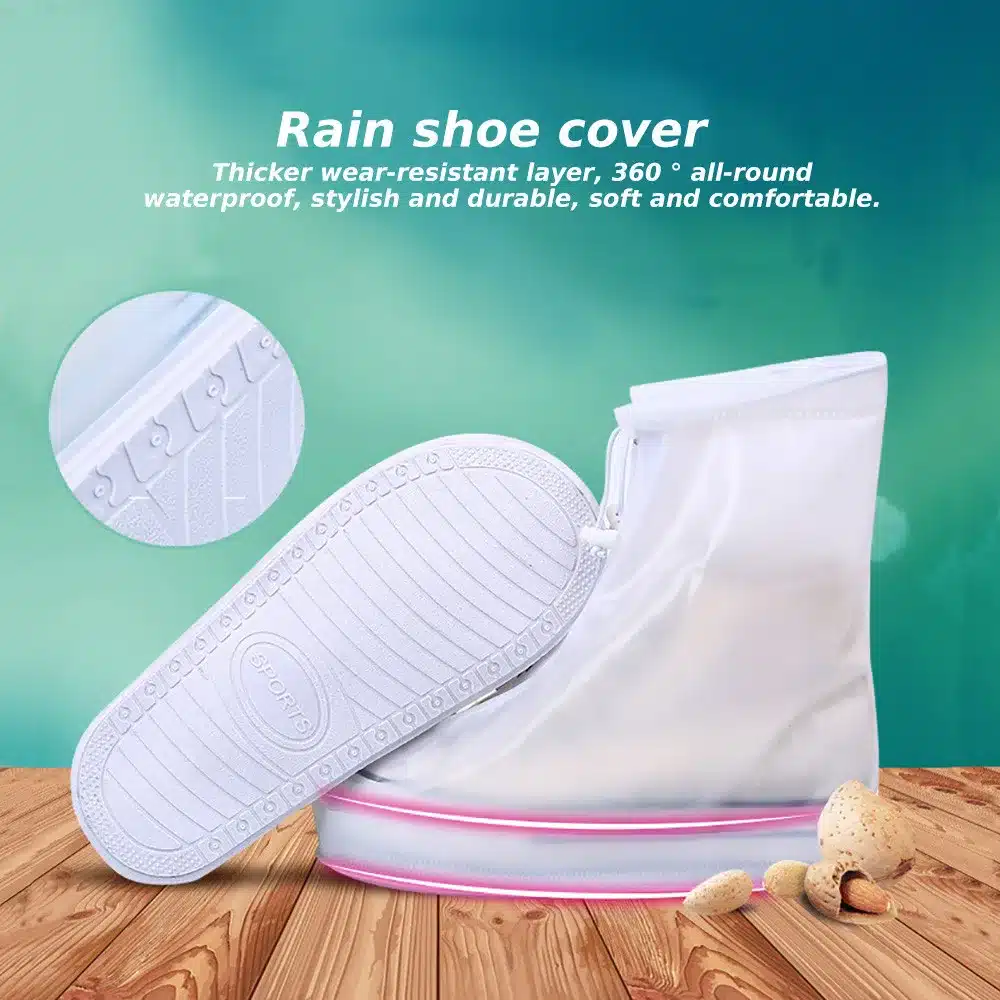 Soumit Unisex Waterproof Rain Reusable Shoes Covers Rain Boot Overshoes All Seasons Men Women Protection Shoe Covers Accessories 11