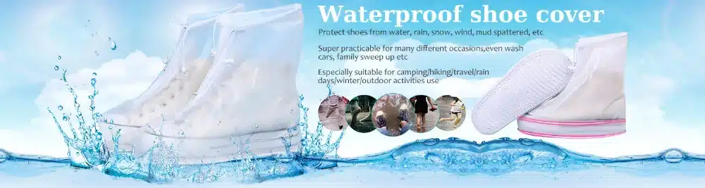 Soumit Waterproof Rain Reusable Shoes Covers for Rainy Day Non-slip Men&Women's Boot Overshoes Protection Cover Travel Equipment 1