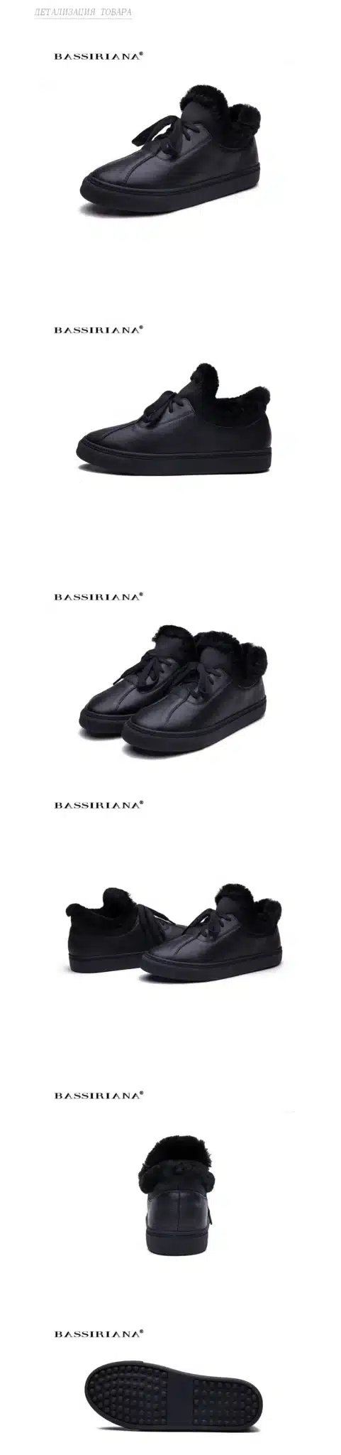 BASSIRIANA - Winter Woman boots Shoes Plush Lady's Trend Cotton-padded Shoes Auto Lady Warm Shoes Women 8