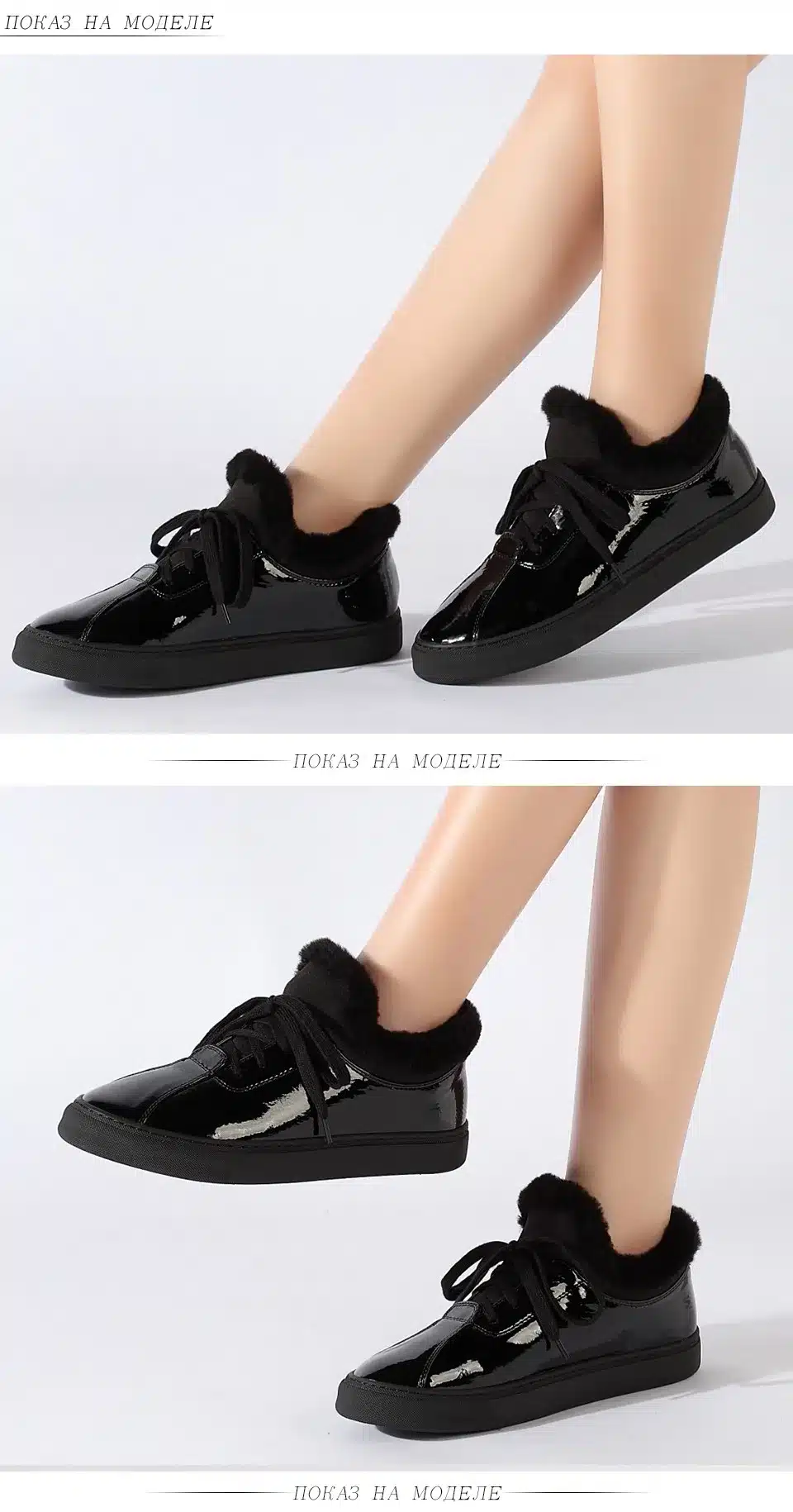 BASSIRIANA - Winter Woman boots Shoes Plush Lady's Trend Cotton-padded Shoes Auto Lady Warm Shoes Women 9
