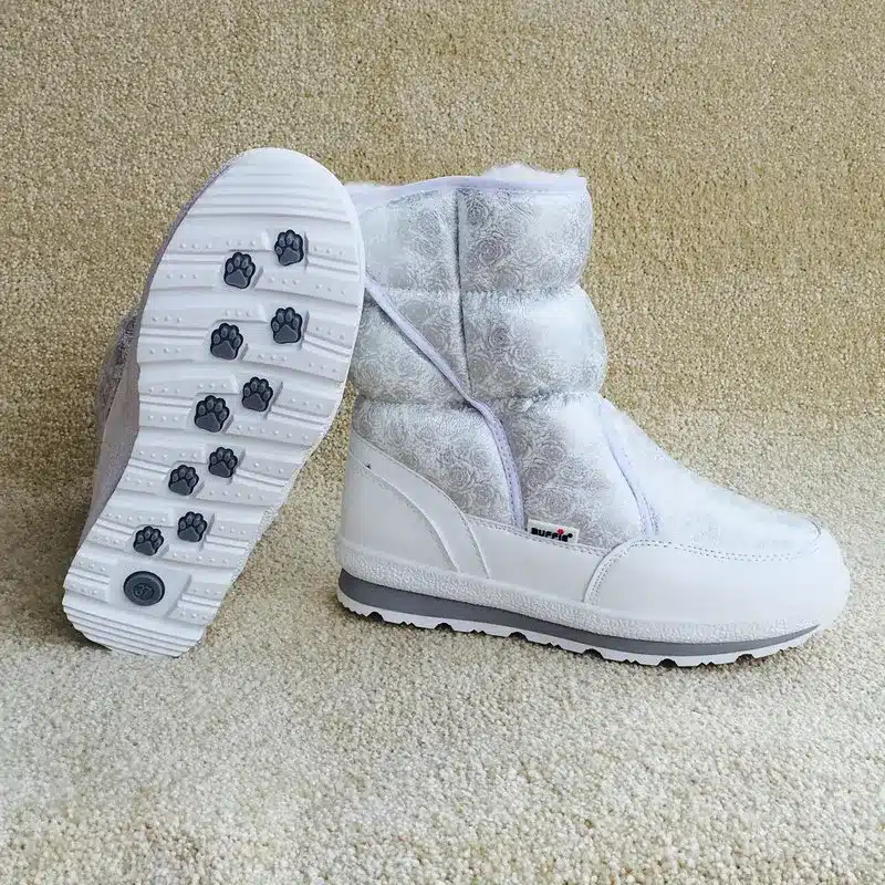 2017 winter's new Women snow boots Lady shoes warm fur waterproof daughter girl white Buffie brand fashion shoes free shipping 11