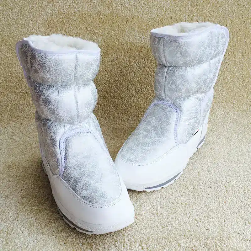 2017 winter's new Women snow boots Lady shoes warm fur waterproof daughter girl white Buffie brand fashion shoes free shipping 12