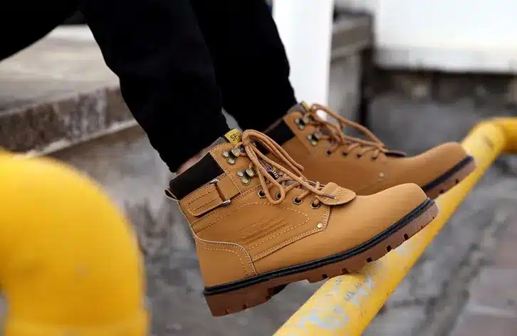 Tangnest Winter Fur Men Boots Casual Lace Up Safety Work Boots Autumn Men Platform Shoes Rubber Snow Boot Man Big Size 46 XMX637 13