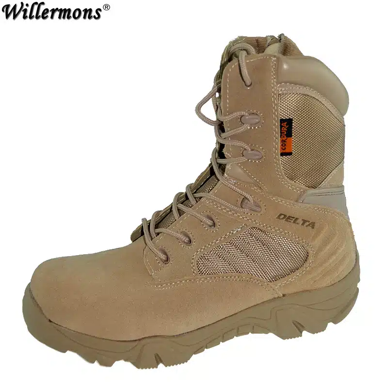 Winter/autumn Men Quality Brand Military Leather Boots Special Force Tactical Desert Combat Boats Outdoor Shoes Snow Boots 11