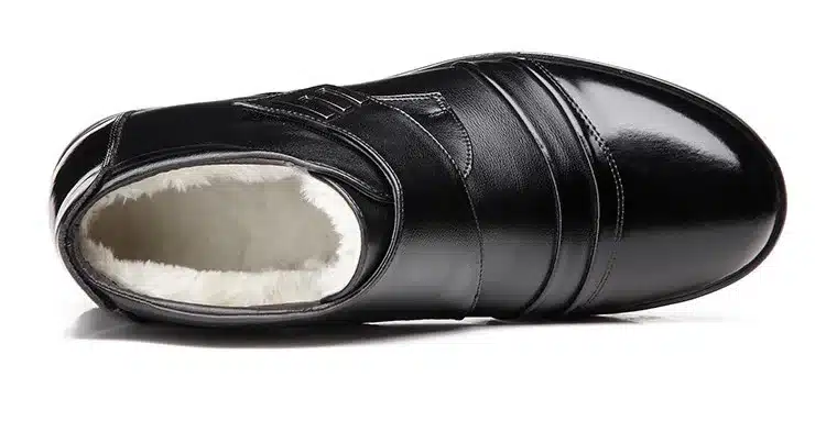 Tauntte Autumn And Winter Men Dress Boots Fashion Keep Warm Plush Snow Boots Genuine Leather Formal Shoes With Fur 18