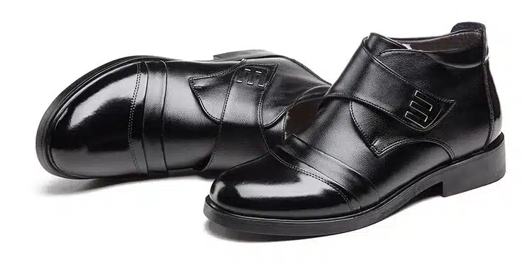 Tauntte Autumn And Winter Men Dress Boots Fashion Keep Warm Plush Snow Boots Genuine Leather Formal Shoes With Fur 20