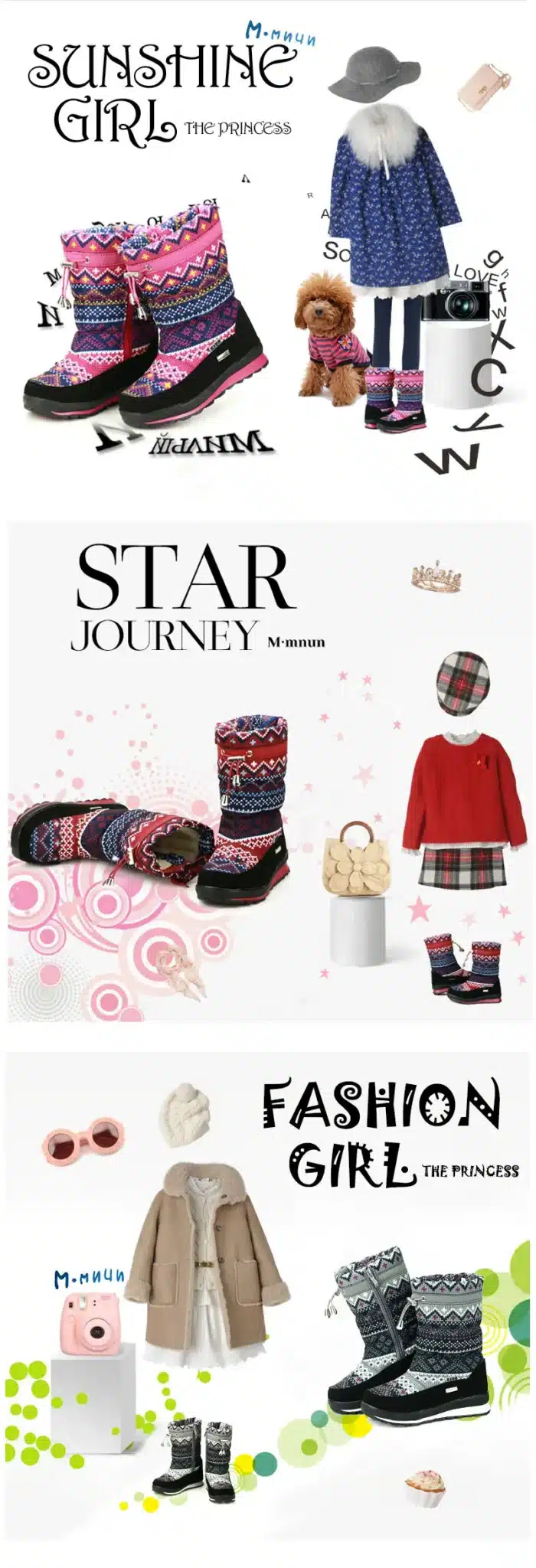MMNUN 2017 Winter Boots Girls High Quality Winter Children Shoes Kids Shoes Warm Shoes Girls Kids Boots Footwear Children Coogee 1