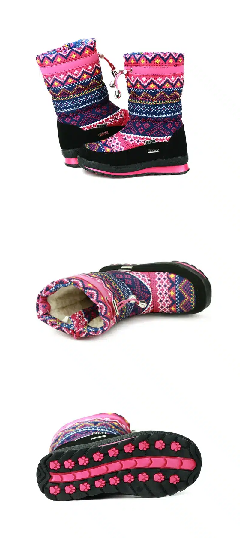 MMNUN 2017 Winter Boots Girls High Quality Winter Children Shoes Kids Shoes Warm Shoes Girls Kids Boots Footwear Children Coogee 6