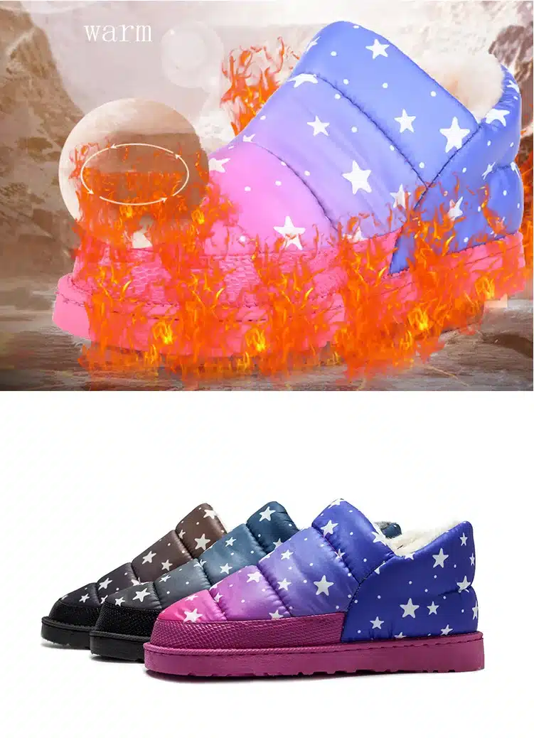 2017 women snow boots waterproof calzado mujer winter sapato feminino women's ankle boots warm outdoor shoes mixed colors 2