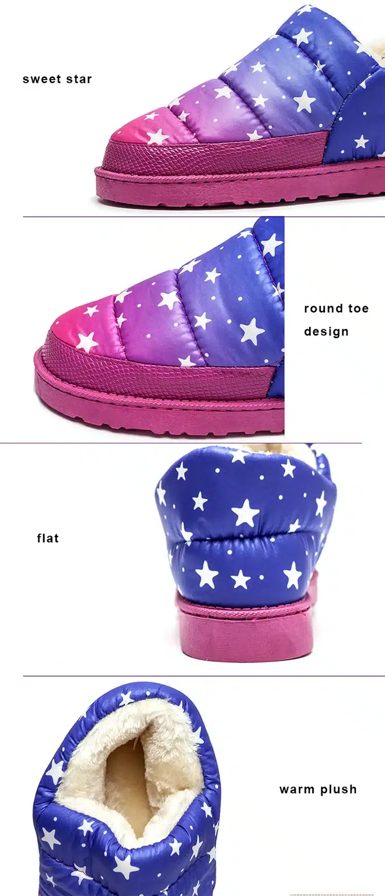 2017 women snow boots waterproof calzado mujer winter sapato feminino women's ankle boots warm outdoor shoes mixed colors 3